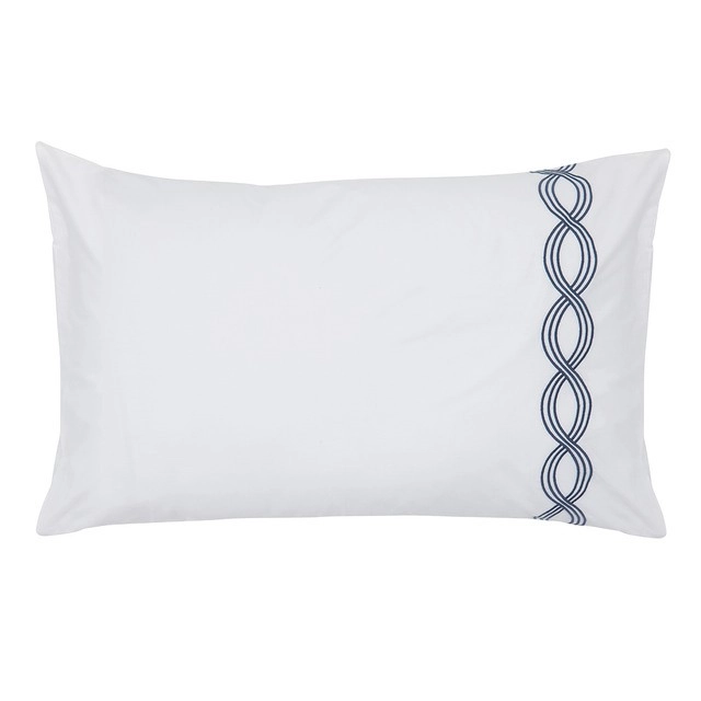 Ocean Waves Embroidered Pillowcase 2pk by Habitat