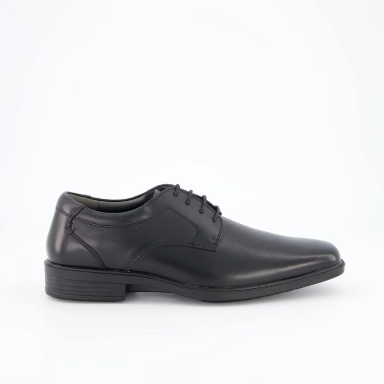 Slatters Men's Suave Leather Lace Up Shoe Black