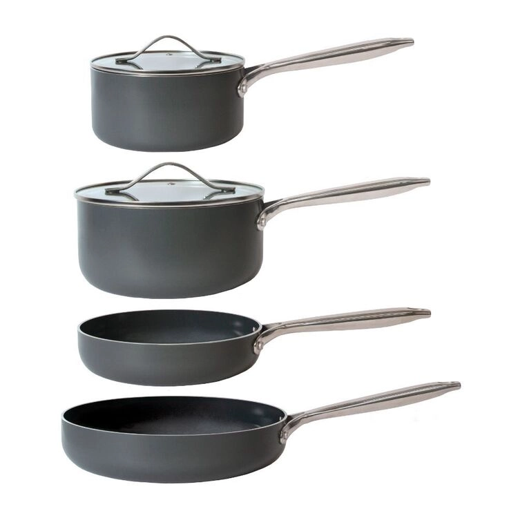 Smith + Nobel Cuisine 4-Piece Cookset Charcoal