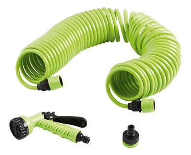 Coiled Garden Hose Set 15m