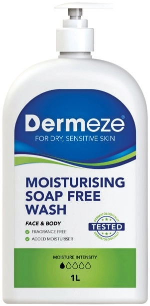 Dermeze Moisturising Soap Free Wash 1L