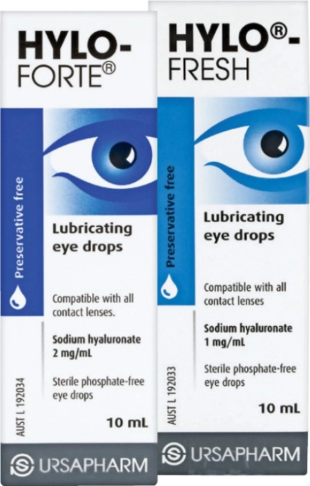 Hylo-Forte or Hylo-Fresh Lubricating Eye Drops 10mL