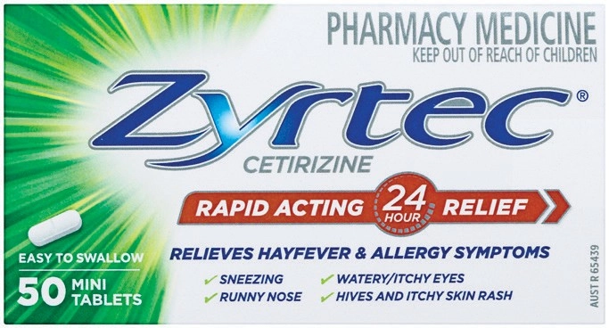 Zyrtec 50 Mini Tablets