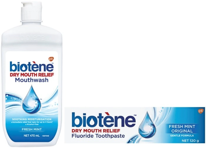 Biotene Dry Mouth Relief Mouthwash 470mL or Toothpaste 120g