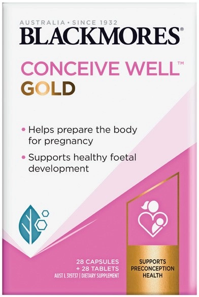 Blackmores Conceive Well Gold 28 Capsules + 28 Tablets