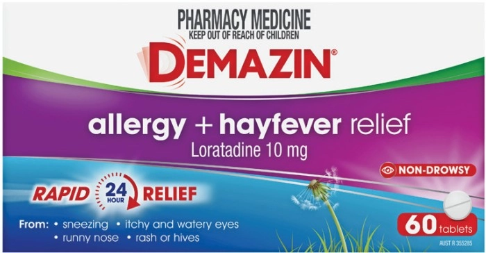 Demazin Allergy + Hayfever Relief 60 Tablets