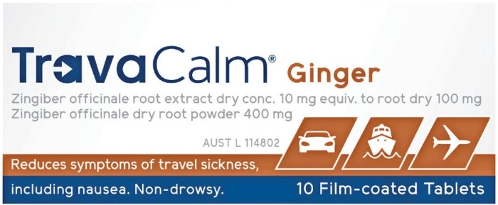 TravaCalm® Ginger 10 Tablets