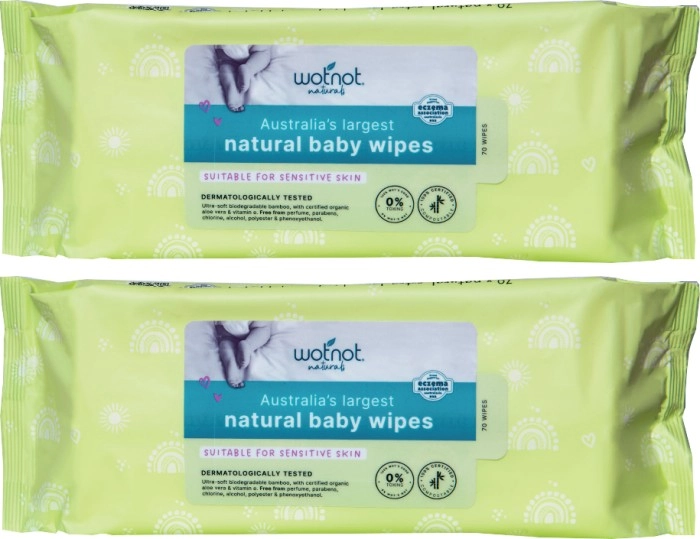 Wotnot Naturals 70 Baby Wipes