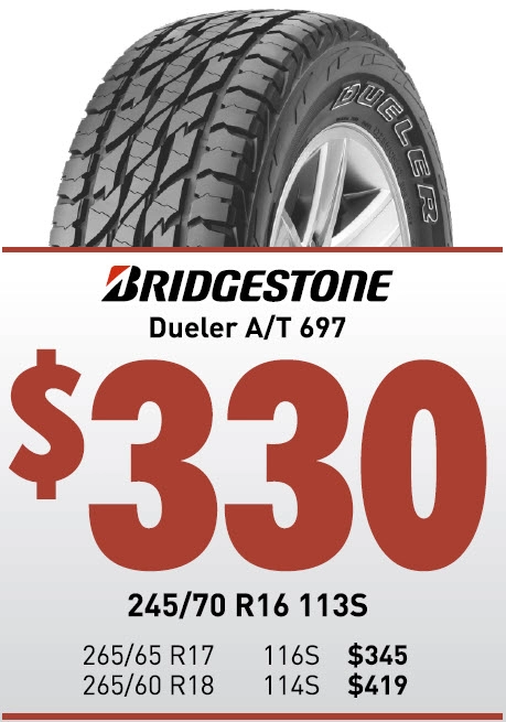 Tyre - Bridgestone Dueler A/T 697