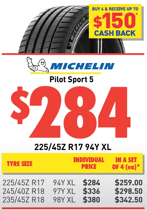 Tyre - Michelin Pilot Sport 5