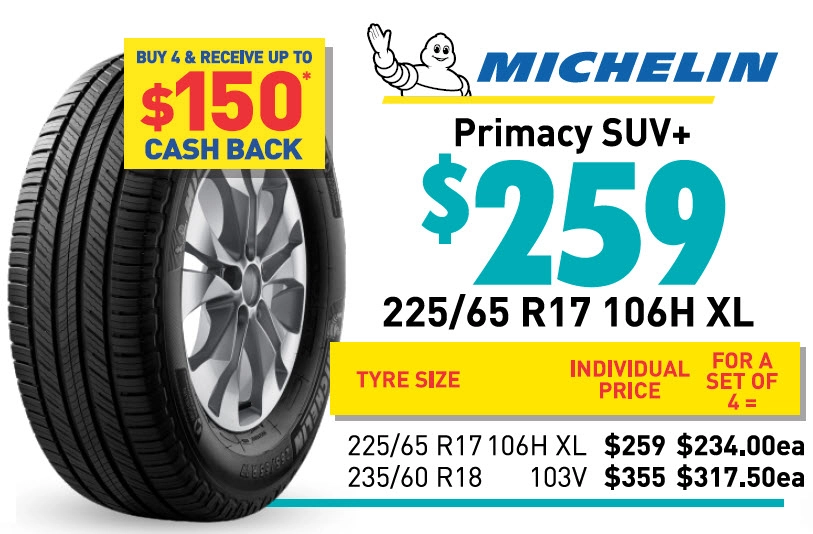 Tyre - Michelin Primacy SUV+