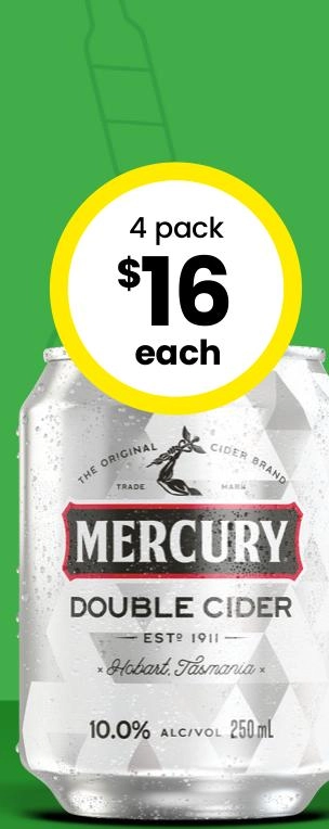 Mercury Double Cider 10% Cans 250ml