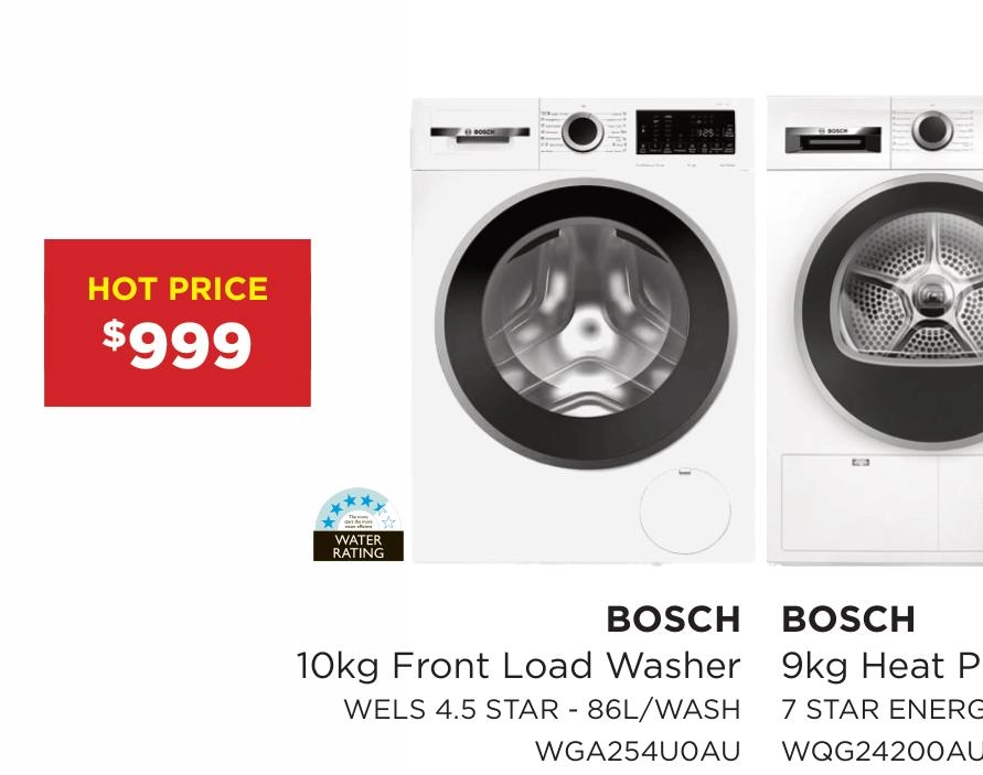 Bosch 10kg Front Load Washer