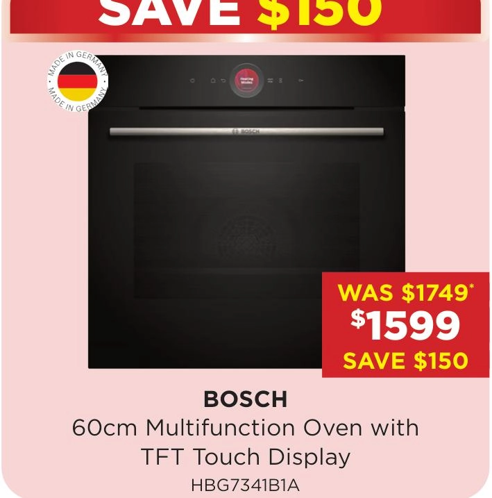 Bosch 60cm Multifunction Oven with TFT Touch Display