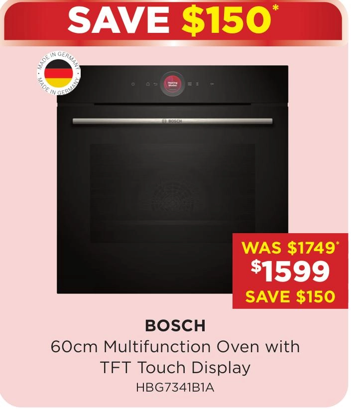 Bosch 60cm Multifunction Oven with TFT Touch Display