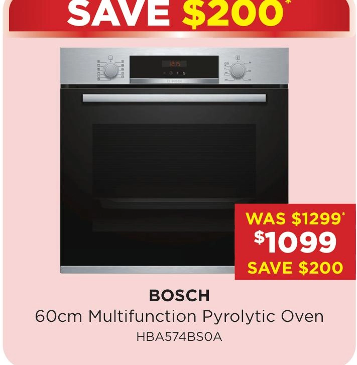 Bosch 60cm Multifunction Pyrolytic Oven