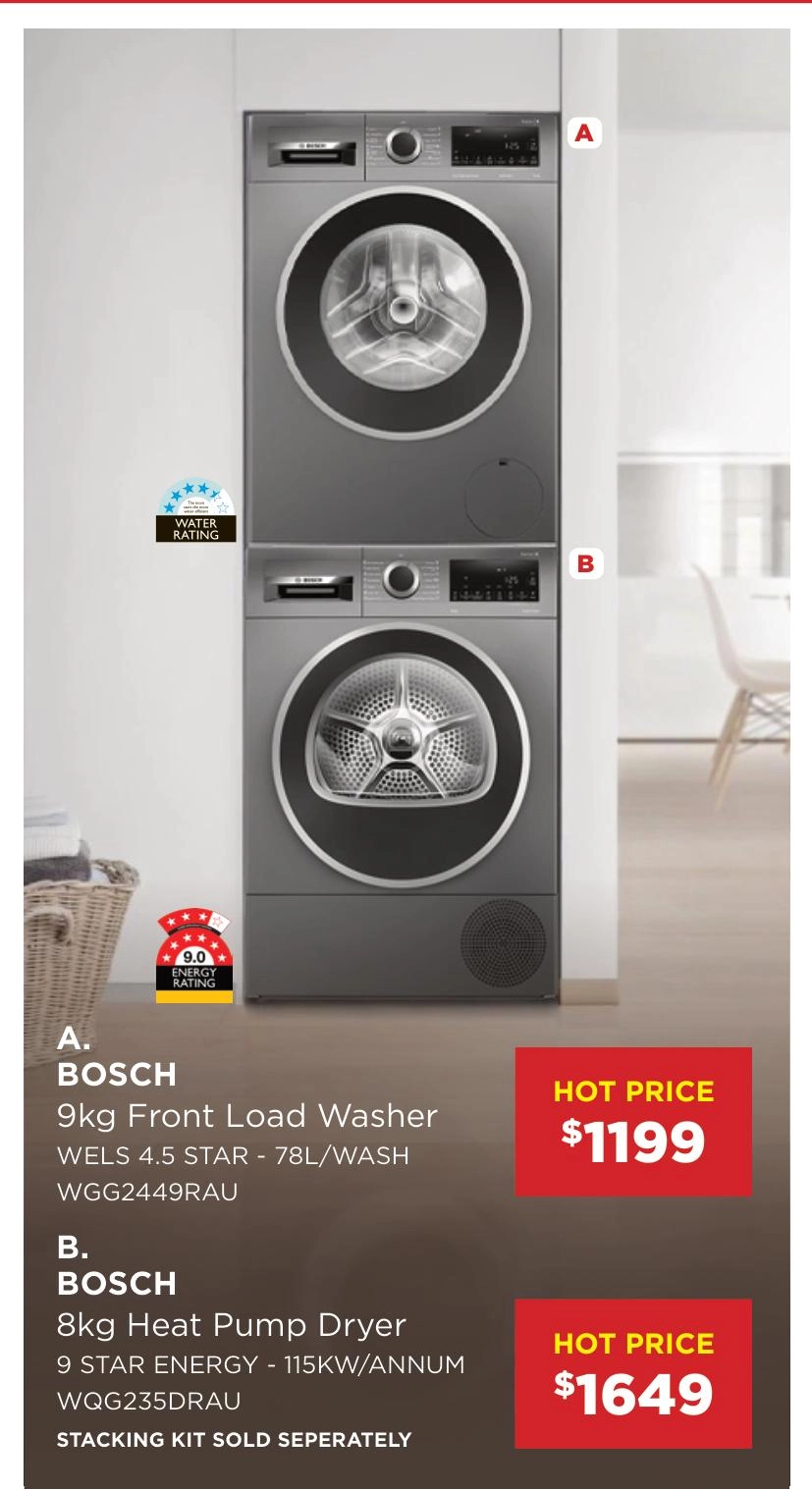 Bosch 8kg Heat Pump Dryer