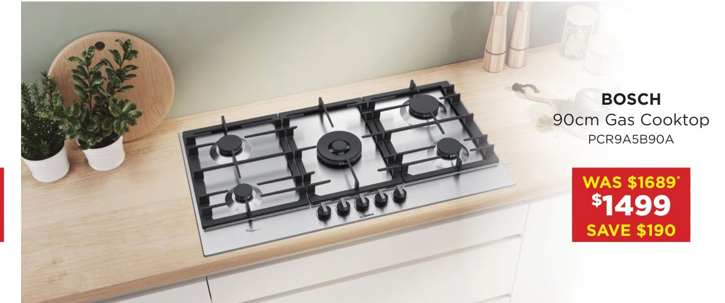 Bosch 90cm Gas Cooktop