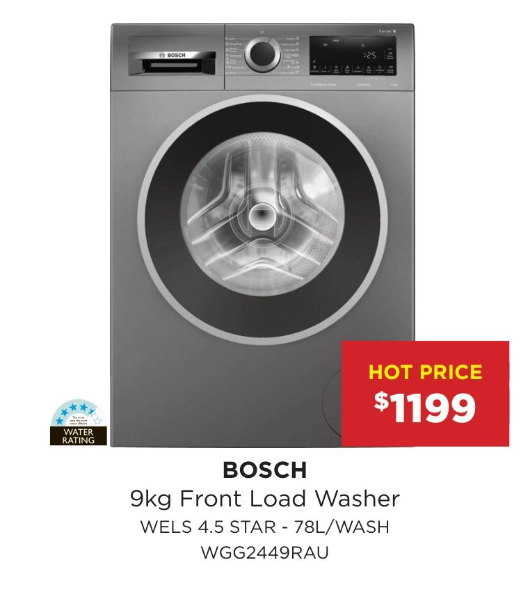 Bosch 9kg Front Load Washer