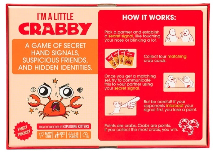 I’m A Little Crabby Board Game