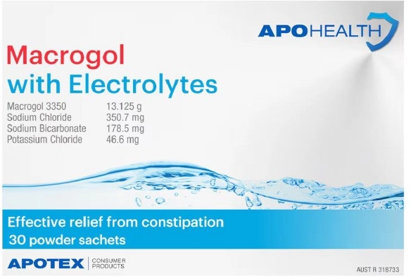 Apohealth Macrogol with Electrolytes 30 Sachets