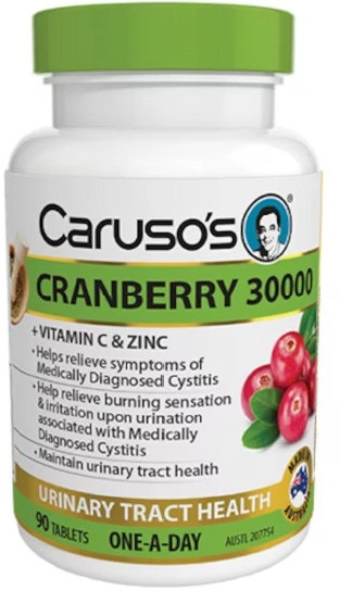 Carusos Cranberry 30000 High Potency 90 Tablets