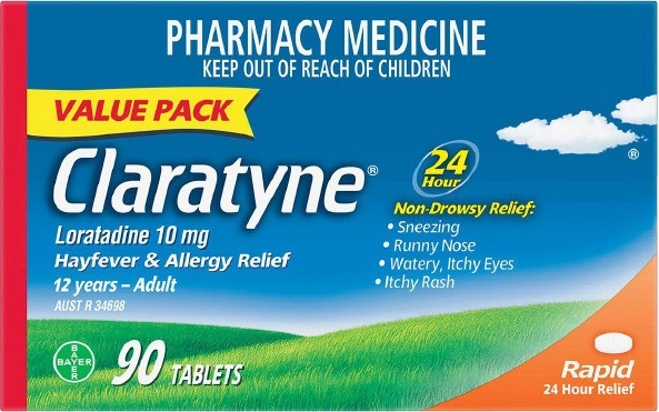 Claratyne Hayfever Allergy Relief Non Drowsy 90 Tablets