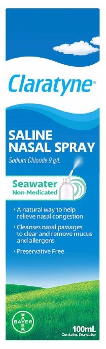 Claratyne Saline Nasal Spray 100ml