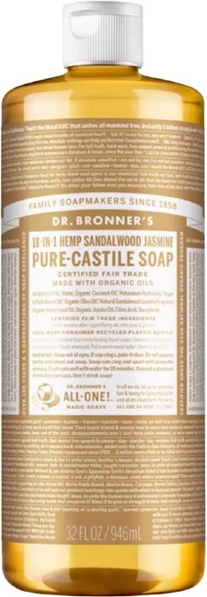 Dr Bronner's Pure Castile Liquid Soap Sandalwood Jasmine 946ml