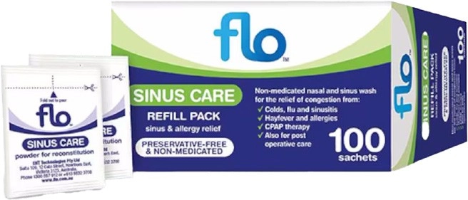 Flo Sinus Care Refill Sachets 100 Pack