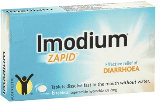 Imodium Zapid 2mg for Diarrhoea Relief 6 Dissolving Tablets