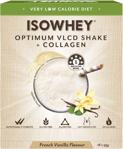 IsoWhey VLCD & Collagen Shake French Vanilla 18 x 55g