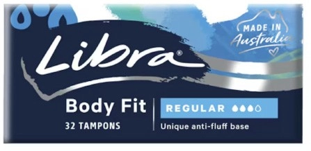 Libra Body Fit Tampons Regular 32 Pack