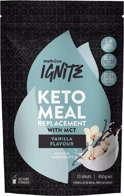 Melrose Ignite Keto Mct Meal Replacement With Mct Vanilla 450g