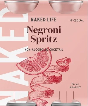 Naked Life Non-Alcoholic Cocktail Negroni 4x250ml