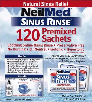 NeilMed Sinus Rinse 120 Premixed Sachets