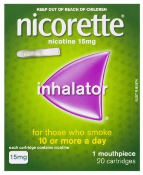 Nicorette Quit Smoking Inhalator 15mg 20 Pack