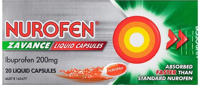 Nurofen Zavance Fast Pain Relief 20 Liquid Capsules