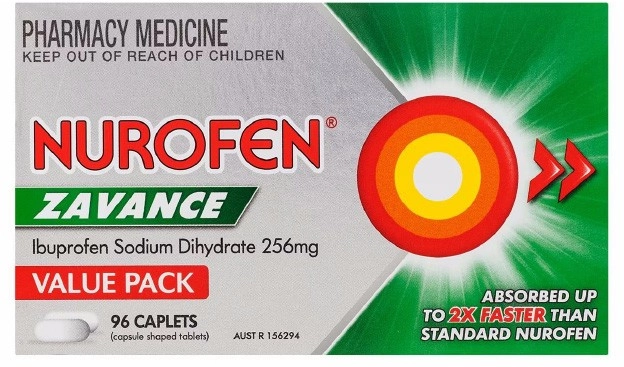 Nurofen Zavance Fast Pain Relief 96 Caplets