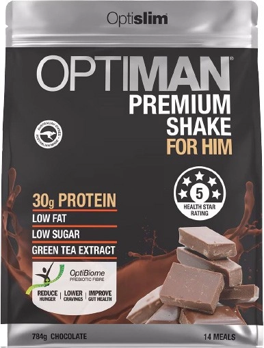 Optislim Optiman Shake Premium Chocolate 784g