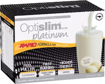 Optislim VLCD Platinum Shake Vanilla - 21 x 25g Sachets