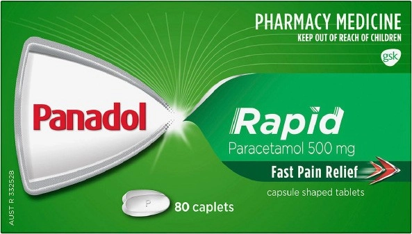 Panadol Rapid Fast Pain Relief 80 Caplets