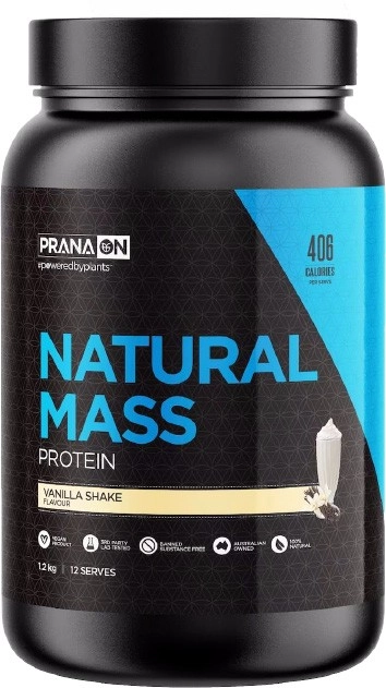 Pranaon Natural Mass Vanilla Shake 1.2Kg