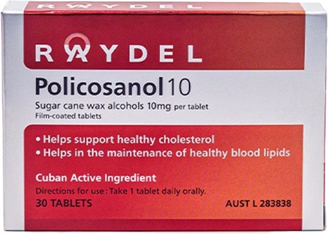 Raydel Policosanol 10mg - 30 Tabs