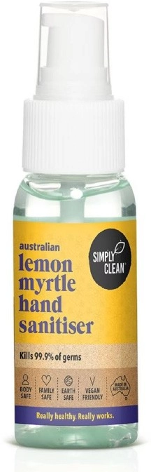 Simply Clean Lemon Myrtle Hand Sanitiser 50ml