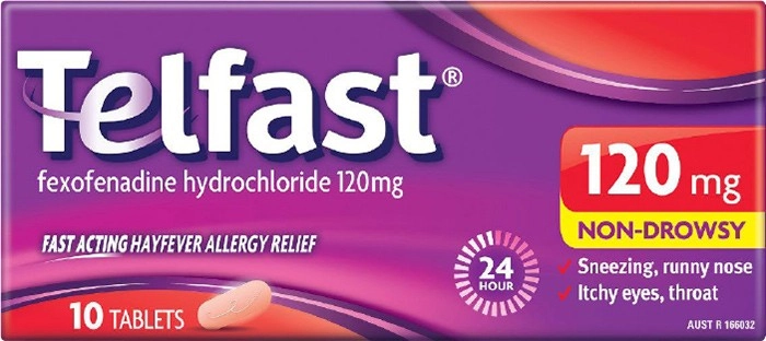 Telfast Telfast Allergy & Hayfever Relief 120mg 10 Tablets