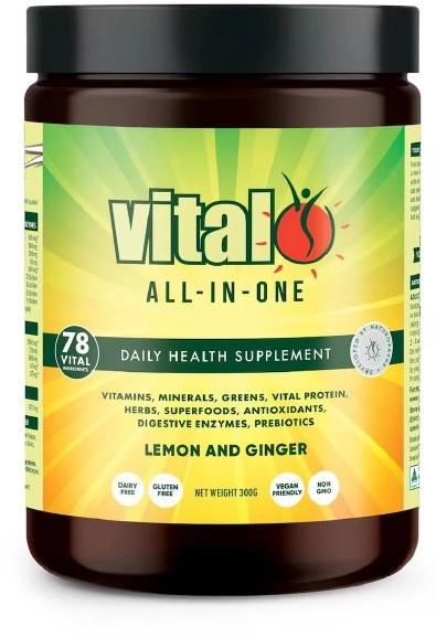 Vital All-In-One Daily Health Supplement Lemon and Ginger 300g