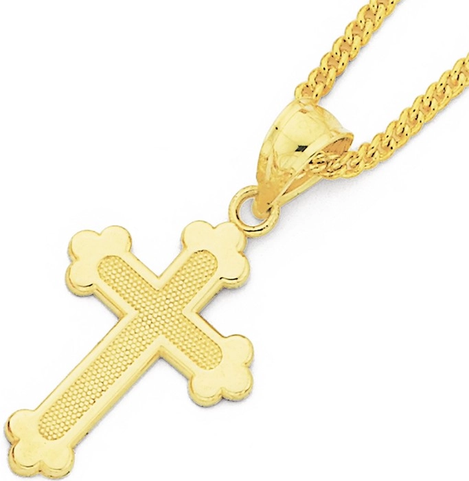 9ct Gold 16mm Celtic Cross Pendant