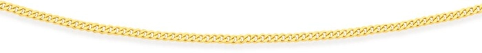 9ct Gold 35cm Solid Curb Chain