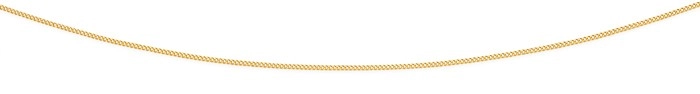 9ct Gold 45cm Solid Curb Chain